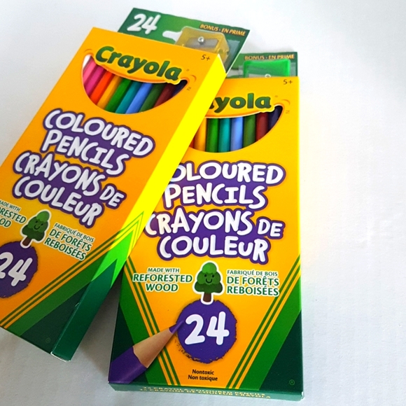 24 pcs Wood Multicolored Pencils (New ones) - Picture 1 of 3